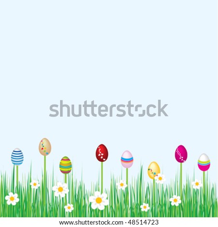 stock vector : color easter eggs over blue background easter eggs pictures to color. stock vector : color easter eggs over blue background
