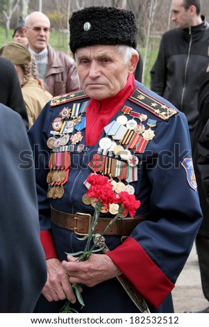 ODESSA MAY 4 : Events to commemorate the anniversary of the Victory in the Great Patriotic War. Soldiers of Victory , May 4, 2012 Odessa, Ukraine