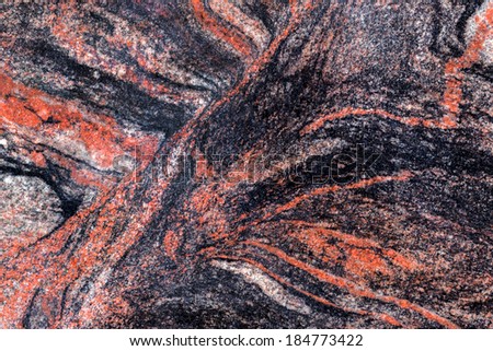 beautiful reddish-brown interior decorative stone marble abstract cracks and stains on the surface