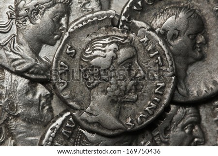Roman coins, AR Denarius, Antoninus Pius 138 b.c., Rome