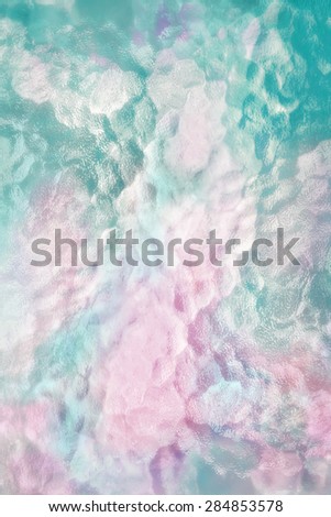 Abstract background from frosted glass texture (Ocean Blue , Mint green and Soft Pink)