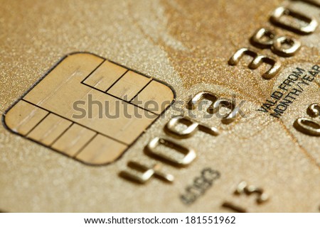 Low key macro shot with credit card