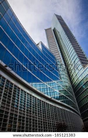 MILAN, ITALY - MARCH 27: Palazzo Lombardia in Milan on 27 March 2014. This facility, which opened in March 2011, is the seat of the regional government.