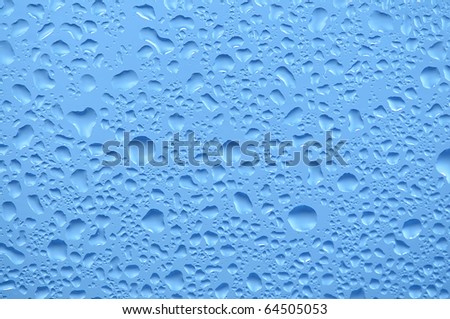 Water raindrops on the window after rain for background