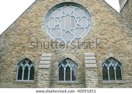 Stone Church with round window