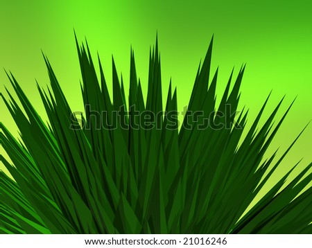 3d illustration of abstract jungle background green