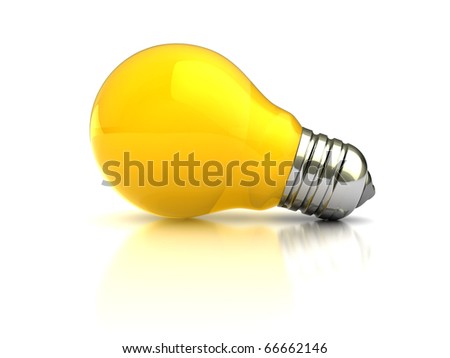 orange light bulb