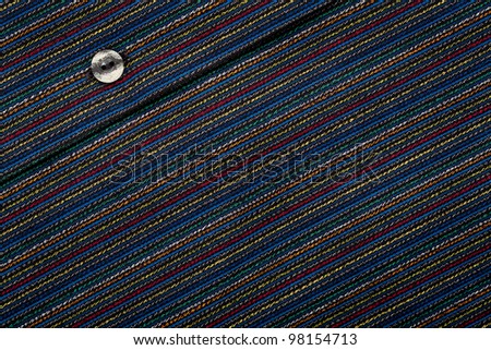 Lined fabric texture with button background