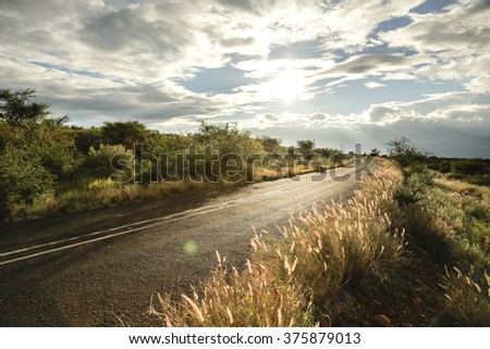 south african country road - Kuruman region