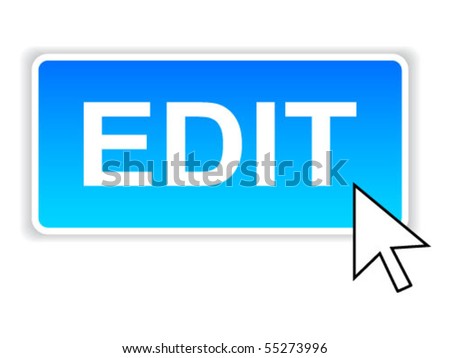 edit image button. stock vector : edit button