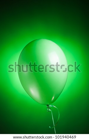 festive green balloon