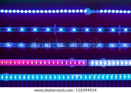 blue led light tapes