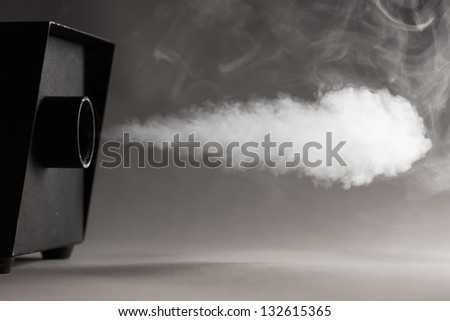 smoke machine in action