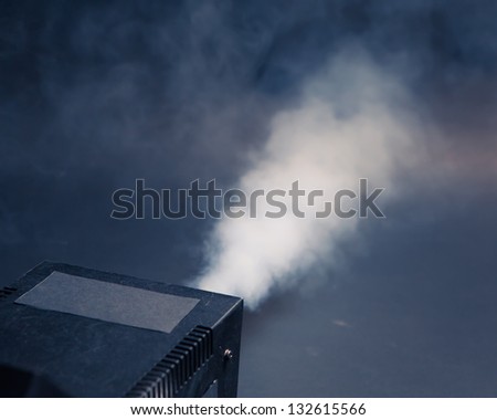 smoke machine in action