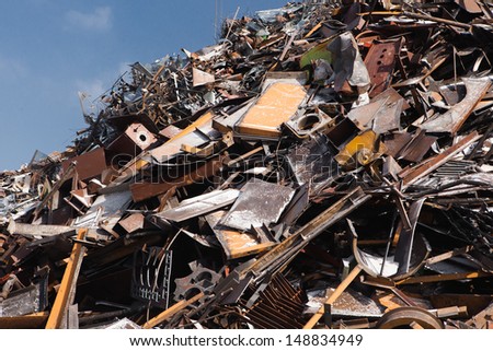 scrap metal heap