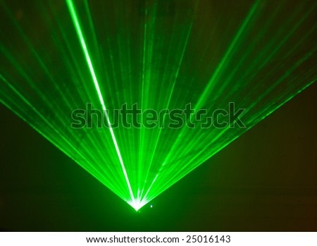 laser lights in the night club