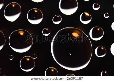 black oil drops