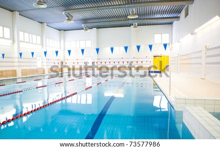 interior of public swimming pool
