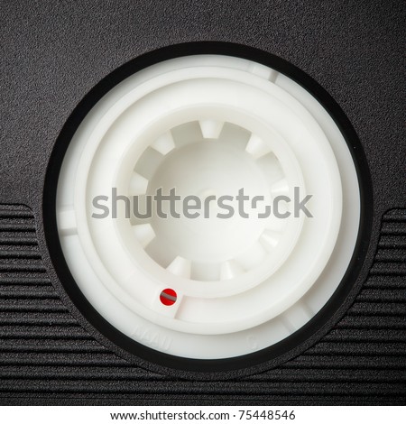 video tape roller gear, closeup macro