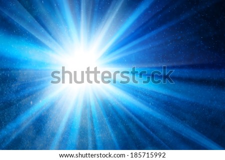 abstract blue background with ray of light