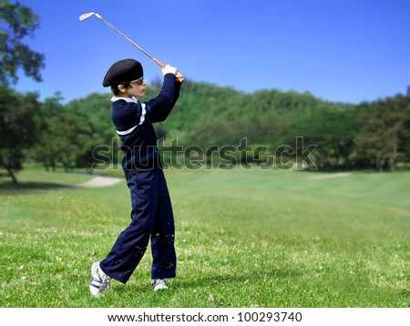 perfect junior golf swing