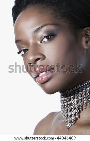 stock photo : beautiful black women wearing jewelery
