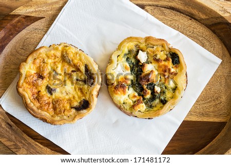 home baked quiches