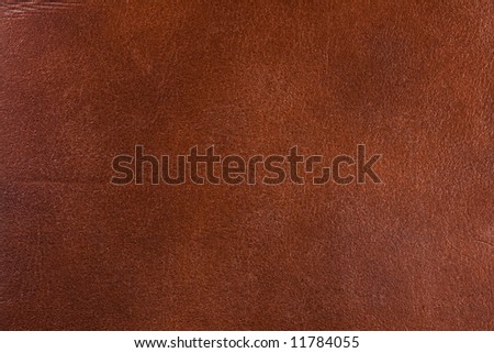 Natural brown leather texture. Close up.