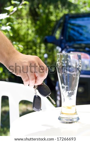 Drinking and Driving - Car keys and alcohol