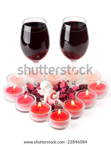 pictures of glasses of wine. stock photo : Two glasses of
