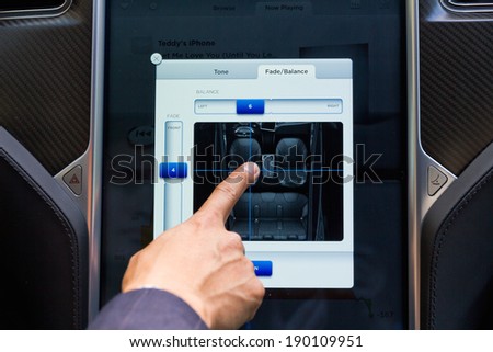 High tech car instrument LCD panel