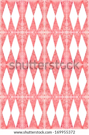 Seamless harlequin red and white pattern