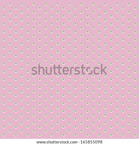 Simple retro background with dots for baby shower invitation as old fabric ornament