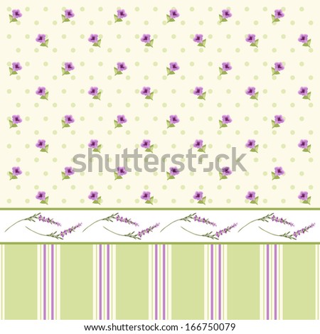 Vintage background in style of france provence with lavender