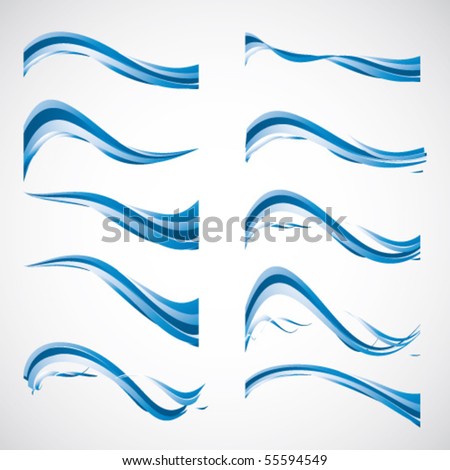 Waves Stock Vector Illustration 55594549 : Shutterstock