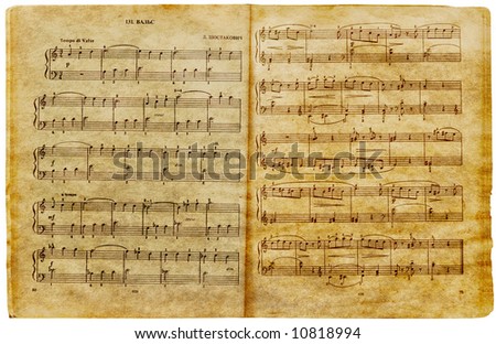 musical old notes page