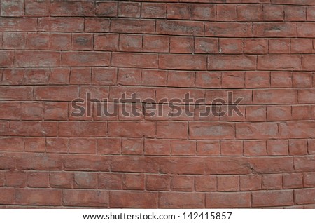 brick wallpaper, red background