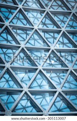 Modern skyscraper business office, corporate modern building fasade abstract.