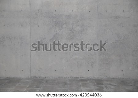 Concrete wall. Element of modern architecture concept.