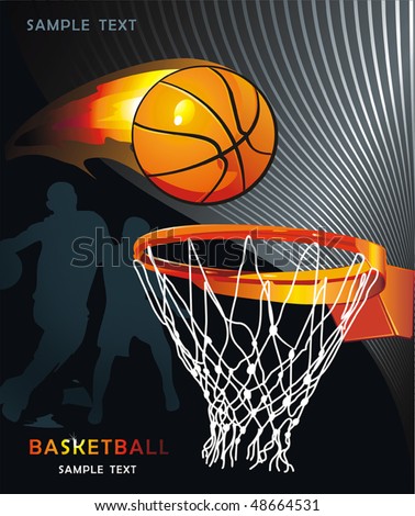 basketball ball wallpaper. stock vector : Basketball