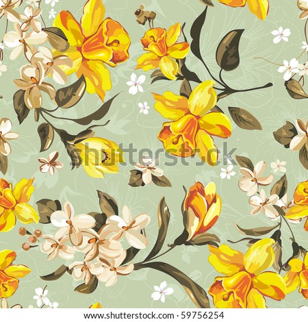 Stylish beautiful bright floral seamless pattern. Abstract Elegance vector illustration texture