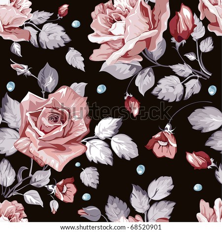 wallpaper pink and black. of pink roses on lack