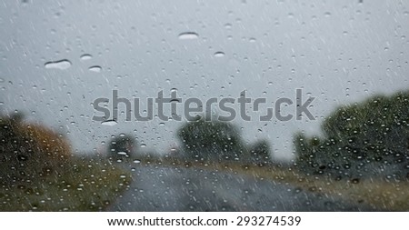 On a rain road