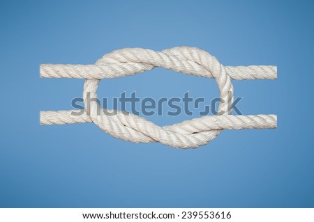 The Granny Knot is a binding knot to secure a rope or line around an object.
