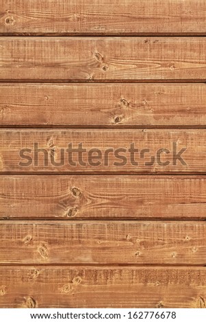 White Pine planks hut wall texture, with wood knots and joint grooves.