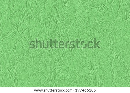 Photograph of coarse, wrinkled artificial leather Kelly green texture sample