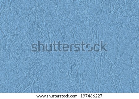 Photograph of coarse, wrinkled artificial leather Powder blue texture sample