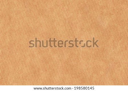 Photograph of recycle light brown kraft striped paper coarse grain grunge texture sample