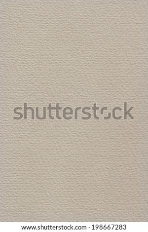 Photograph of primed handmade watercolor paper, beige, grunge texture sample