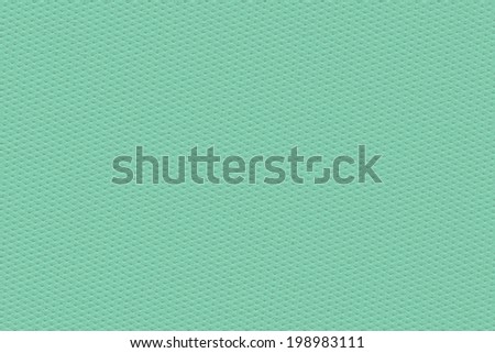 Photograph of artificial leather, pale Emerald Green coarse texture sample